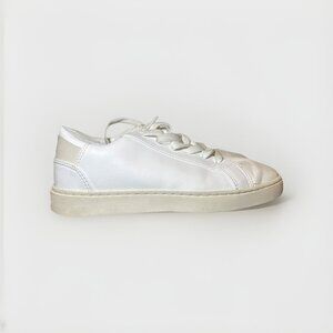 Thousand Fell Lace Up Vegan Leather Sneakers, Women's 7 (White/grey)